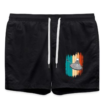 Badminton - Swim Trunks - black - Front - AI Model Male 185 light (185cm)