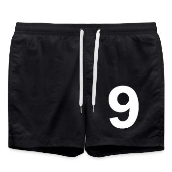 9 - Swim Trunks - black - Front - AI Model Male 185 light (185cm)