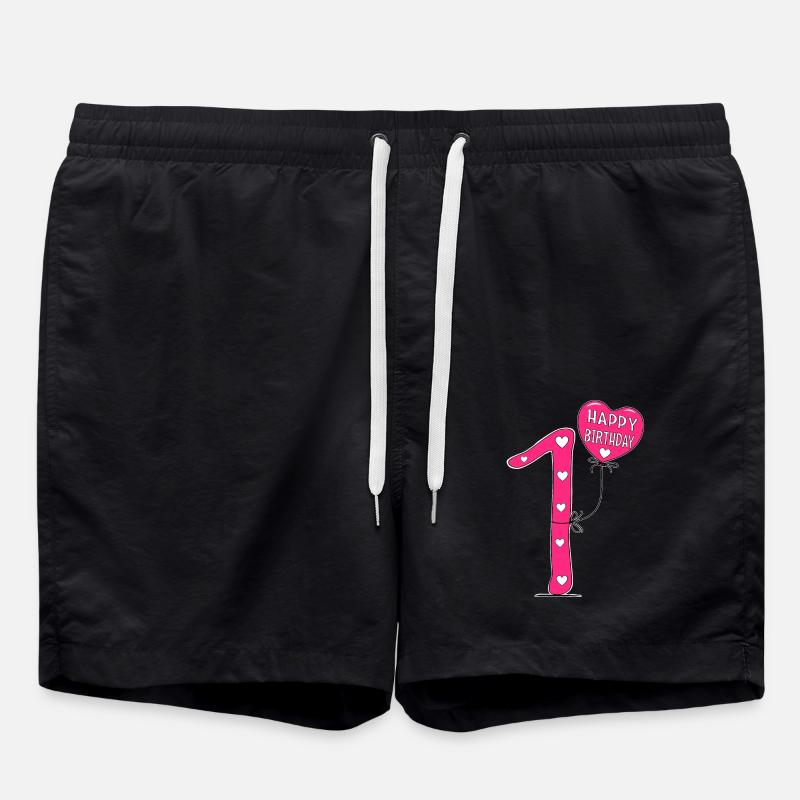 1 anniversaire Joyeux anniversaire - Short de bain - noir