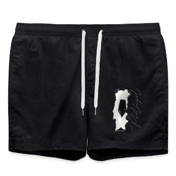 Portugal Map Framed Real Football EN - Swim Trunks - black - Front - AI Model Male 185 light (185cm)