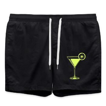 cocktail - Swim Trunks - black - Front - AI Model Male 185 light (185cm)