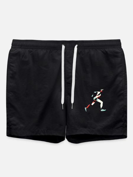 Runner Running Running Shoes - Swim Trunks - black