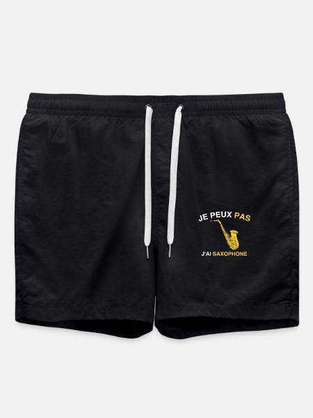 Ich kann kein Saxophon haben. Musiker Geschenk. - Badeshorts - Schwarz