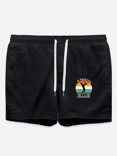 Ich kann kein Saxophon haben. Musiker Geschenk. - Badeshorts - Schwarz