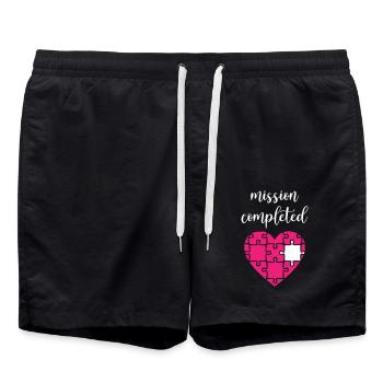 Puzzle Mission terminée - Short de bain - noir - Devant - AI Model Male 185 light (185cm)