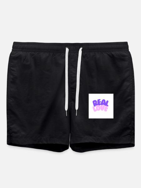 real love - Badeshorts - Schwarz