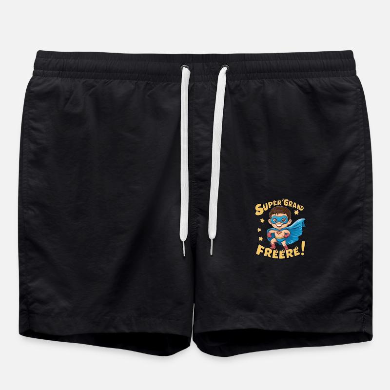 Super großer Bruder - Badeshorts - Schwarz
