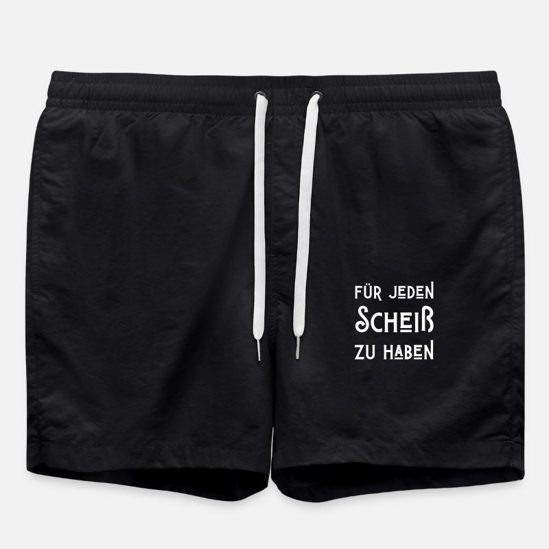Up for any shit! - Swim Trunks - black