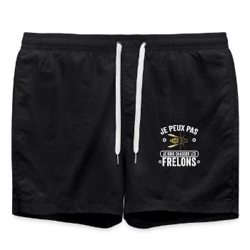 je peux pas je dois chasser les frelons frelon - Short de bain - noir - Devant - AI Model Male 185 light (185cm)