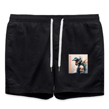 Motocross - Short de bain - noir - Devant - AI Model Male 185 light (185cm)