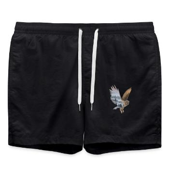 Uhu - Badeshorts - Schwarz - Vorne - AI Model Male 185 light (185cm)