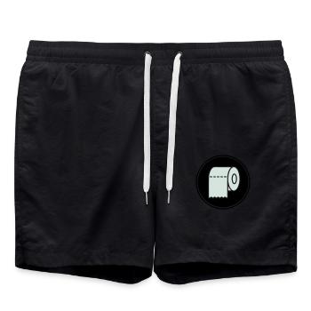 Papier toilette Icône de papier toilette - Short de bain - noir - Devant - AI Model Male 185 light (185cm)