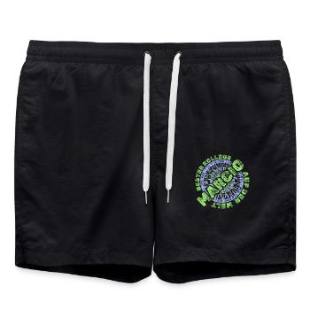 Marcio - Badeshorts - Schwarz - Vorne - AI Model Male 185 light (185cm)