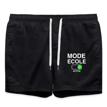 SCHOOL BACK TO SCHOOL FUNNY GIFT - Swim Trunks - black - Front - AI Model Male 185 light (185cm)