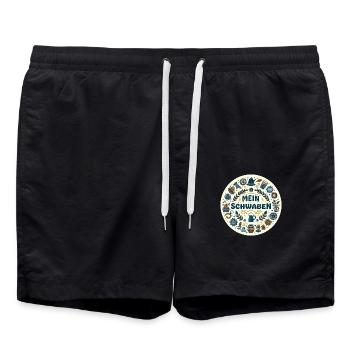Ma Bavière souabe - Short de bain - noir - Devant - AI Model Male 185 light (185cm)