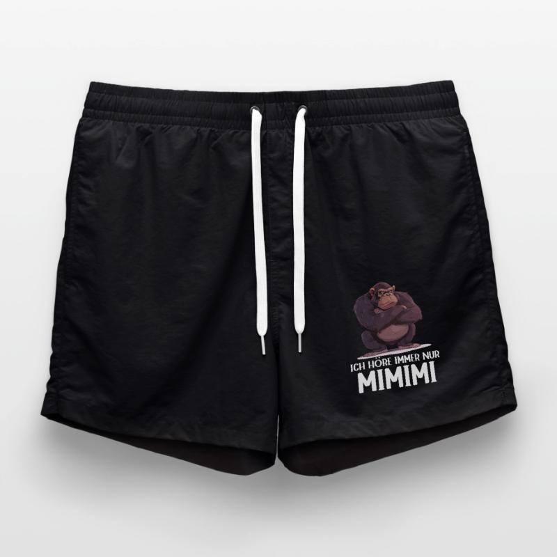 Gorilla Monkey Monkey Gorillas I Hear Mimimi Swim Trunks