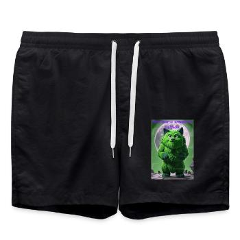 Halloween 6 - Badeshorts - Schwarz - Vorne - AI Model Male 185 light (185cm)