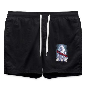 Monster 28 - Badeshorts - Schwarz - Vorne - AI Model Male 185 light (185cm)