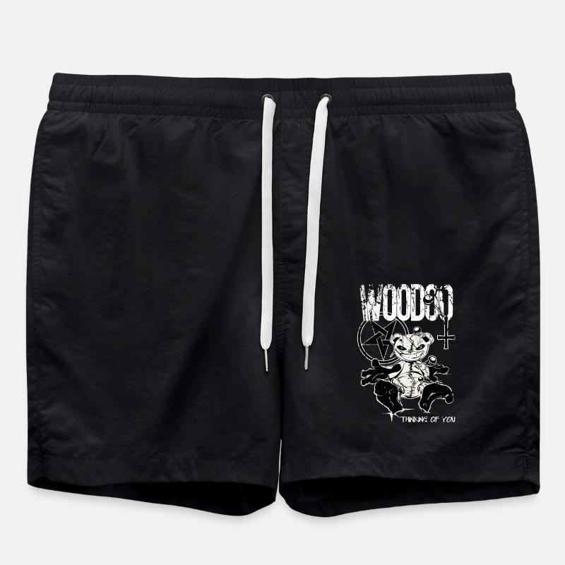 Voodo Puppe grunge - Badeshorts - Schwarz