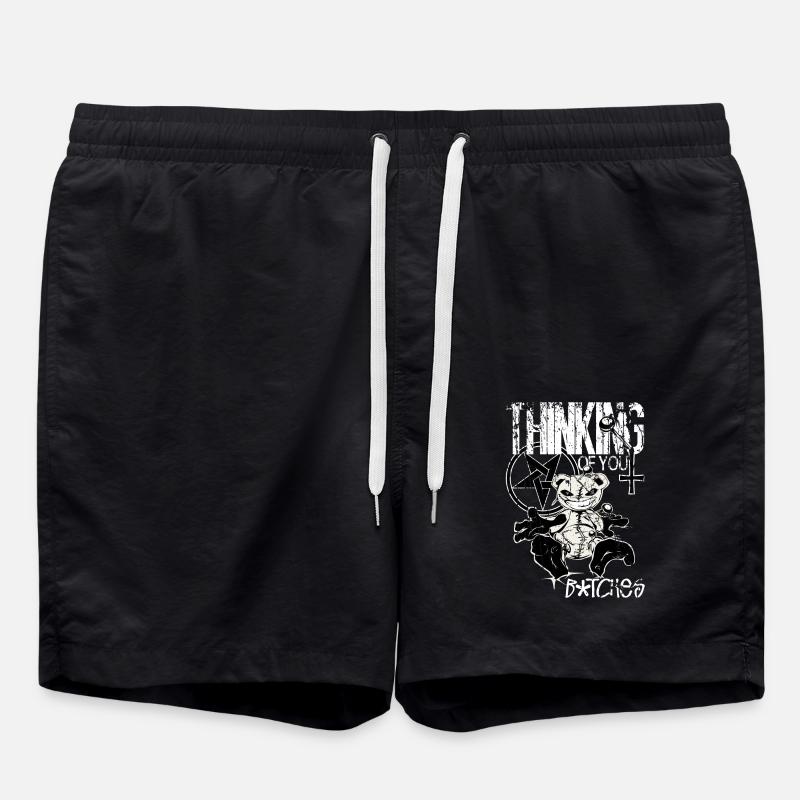 Voodooteddy Bear - Swim Trunks - black