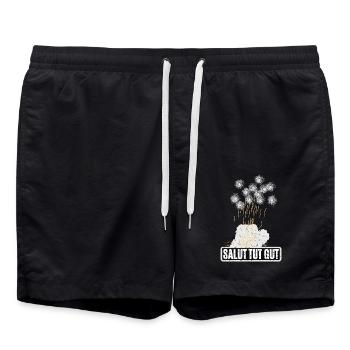 Le saut est bon pour vous - Short de bain - noir - Devant - AI Model Male 185 light (185cm)