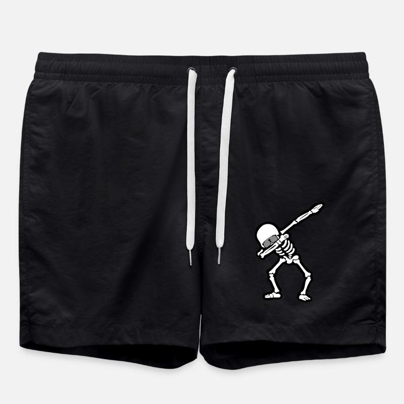 Cool Skull Dabbing - Badeshorts - Schwarz
