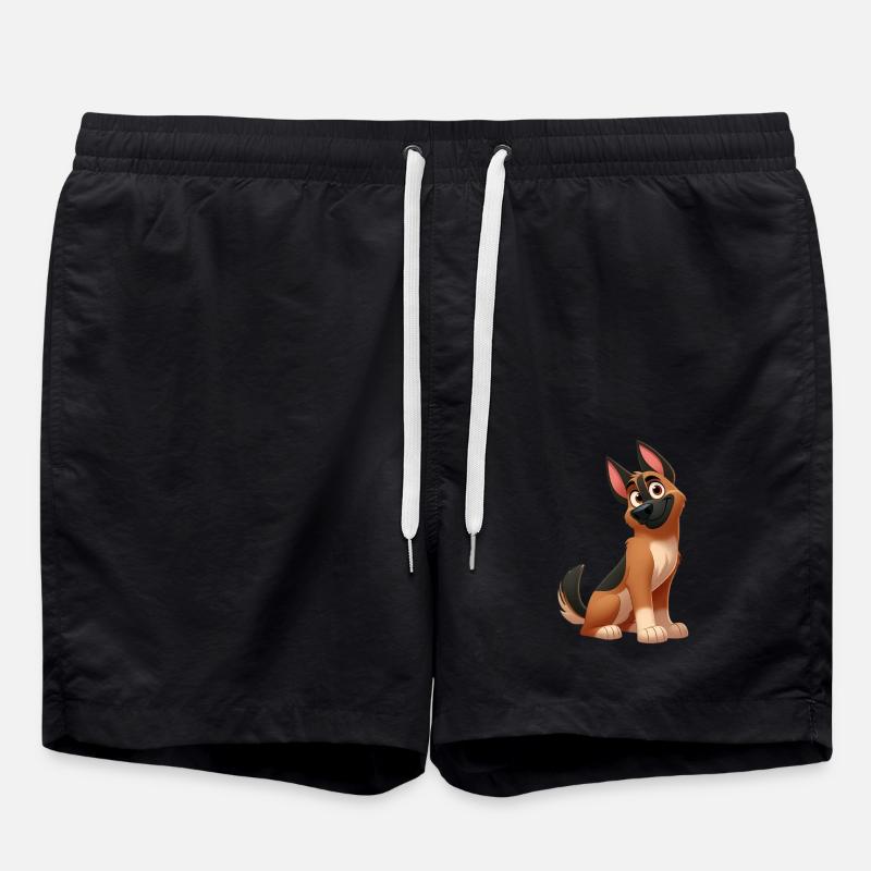 Deutscher Schäferhund 14 - Badeshorts - Schwarz