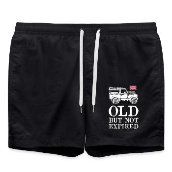 Old But Not Expired - Badeshorts - Schwarz - Vorne - AI Model Male 185 light (185cm)