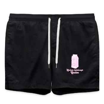 The queen of lactose intolerance - Swim Trunks - black - Front - AI Model Male 185 light (185cm)