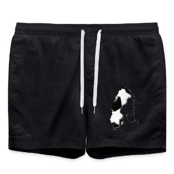 Carte de la Suède encadrée Real Football SE - Short de bain - noir - Devant - AI Model Male 185 light (185cm)
