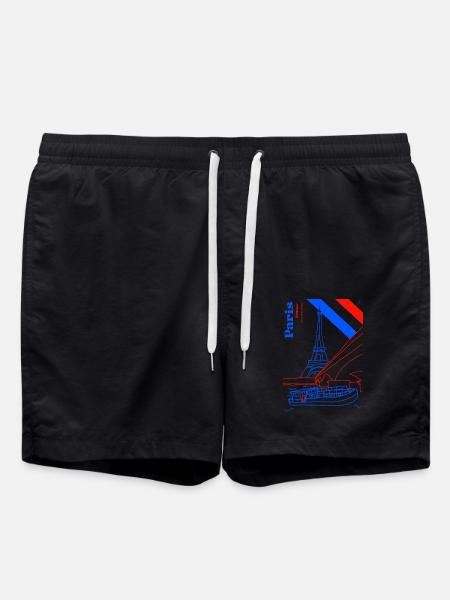 Paris and its Iron Lady - Swim Trunks - black