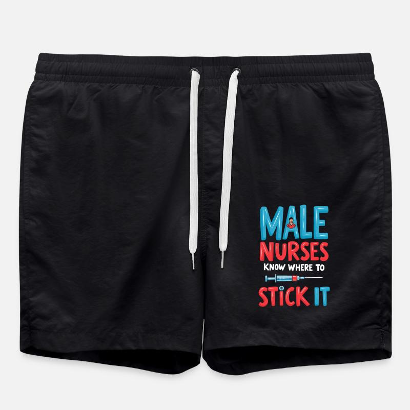 Infirmiers - Short de bain - noir