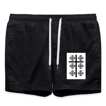Croix - Short de bain - noir - Devant - AI Model Male 185 light (185cm)
