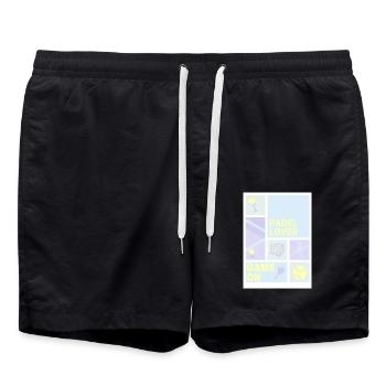 Amateur de padel - Short de bain - noir - Devant - AI Model Male 185 light (185cm)
