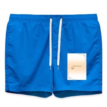 I m just a girl png - Swim Trunks - cobalt blue - Front