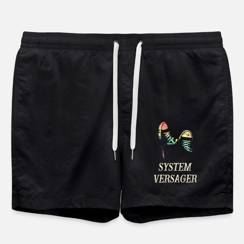System versager - Badeshorts - Schwarz