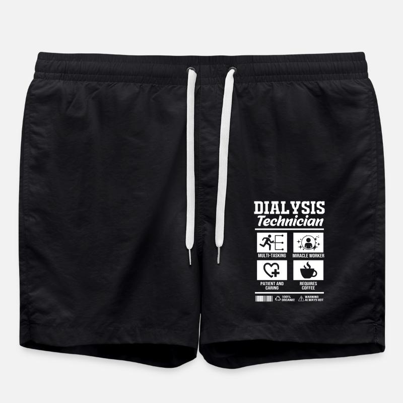 Dialysis Technician - Swim Trunks - black
