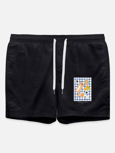 Table for two - France - Swim Trunks - black