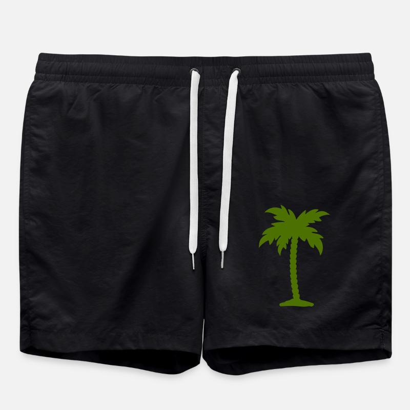 palm tree - Swim Trunks - black