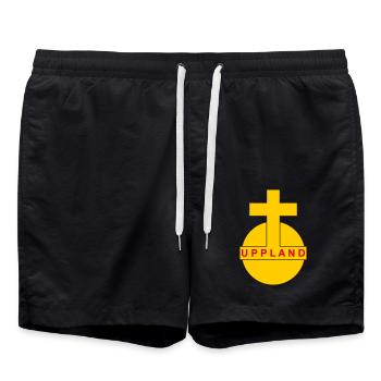 Uppland - Swim Trunks - black - Front - AI Model Male 185 light (185cm)