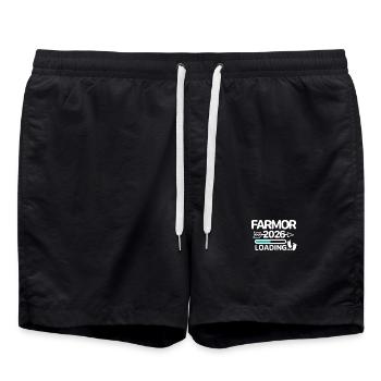 Oma 2026 schwedisch - Badeshorts - Schwarz - Vorne - AI Model Male 185 light (185cm)