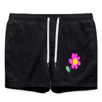 Blume Gärtner Blumen Geschenk - Badeshorts - Schwarz - Vorne - AI Model Male 185 light (185cm)
