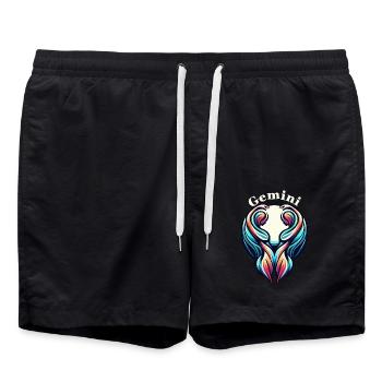 Tweeling Gemini - Swim Trunks - black - Front - AI Model Male 185 light (185cm)