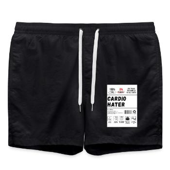 T-shirt Gym Nutrition - Swim Trunks - black - Front - AI Model Male 185 light (185cm)