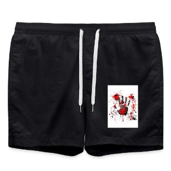 1000005585 - Badeshorts - Schwarz - Vorne - AI Model Male 185 light (185cm)