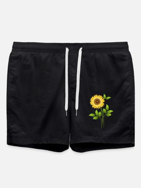 Fleur - Short de bain - noir
