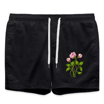 Fleur - Short de bain - noir - Devant - AI Model Male 185 light (185cm)