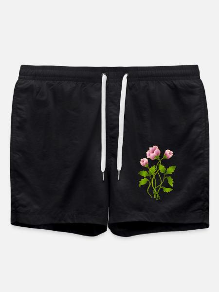 Fleur - Short de bain - noir