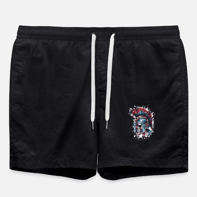 Spartan Skull Sparta - Swim Trunks - black