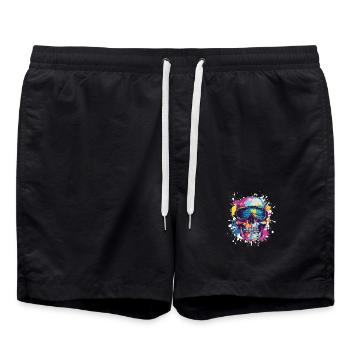 Ski Ski Masques Skull - Short de bain - noir - Devant - AI Model Male 185 light (185cm)